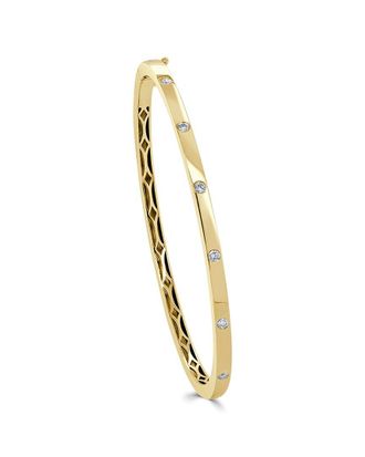 Sabrina Designs 14K 0.25 Ct. Tw. Diamond Bangle Bracelet
