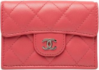 Chanel Pre-owned Wallets, female, Pink, Size: ONE SIZE Pre-owned Wallet (tri-fold)