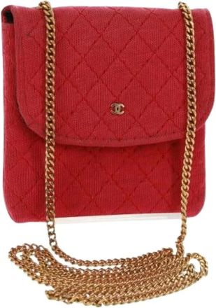 Chanel Pre-owned Cross Body Bags, female, Red, Size: ONE SIZE Pre-owned Vintage Cross Body Bag