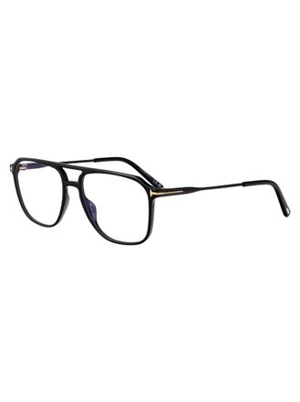 Tom Ford FT5665-B Optical Black Injected Eyeglasses - Black