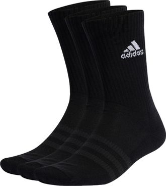 adidas Cushioned Crew Socks 3 Pairs Black IC1310