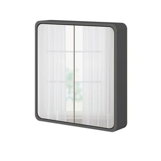 Vicco Armario Con Espejo De Ba&ntilde;o Arla, Antracita, 60 X 60 Cm