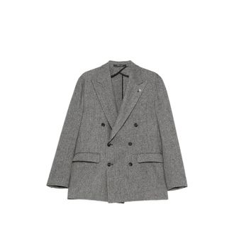 Tagliatore Herringbone Double-breasted Blazer