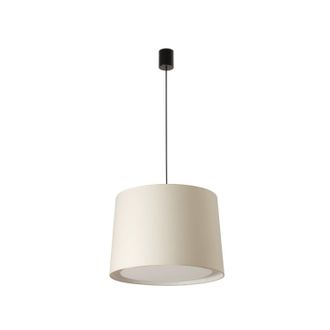 Faro Barcelona Conga L&aacute;mpara Colgante Simple Negra/beige 64315-55
