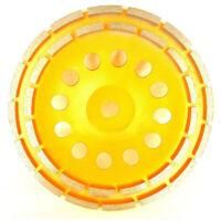 OEM Disco Abrasivo De Diamante, 230 X 22,2 Mm, Doble Hilera, Para Lijar Hormig&oacute;n, Piedra, Granito, Mortero Y Mamposter&iacute;a (amarillo) - Crezuo