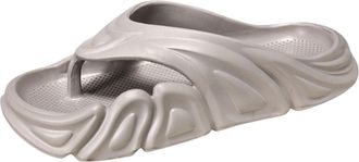 Generic 2026 Mens Slippers Sandwich for Men Summer Thick Soles Step On The Feces Touching Character Wear EVA Casual Beach Sandals (Grey, 6)