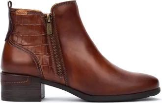 Pikolinos Womens Malaga Heeled Ankle Boots With Zip In Brown