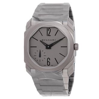 Bulgari Octo Finissimo Automatic Grey Dial Mens Watch 104089
