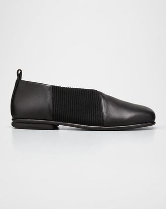 Gray Matters Mara Leather and Suede Ballerina Flats