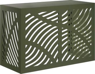 vidaXL Funda Para Aire Acondicionado Verde Oliva 90 X 40 X 60 Cm Acero Vidaxl