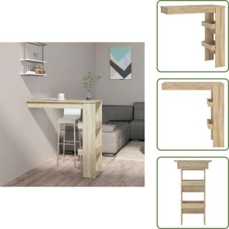 vidaXL The Living Store Bancone da Muro Rovere Sonoma 102x45x103,5 cm Legno Compensato - Bancone in legno