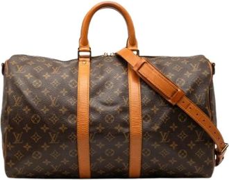 Louis Vuitton Pre-owned Weekend Bags, female, Brown, Size: ONE SIZE Pre-owned Keepall Bandouli&egrave;re 45