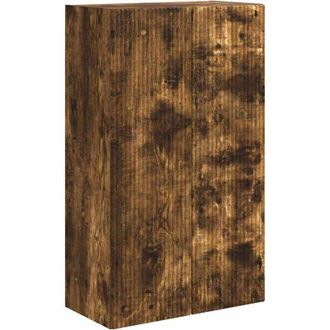 vidaXL TV Wall Cabinet Smoked Oak 59.5 x 31 x 100 cm Engineered Wood vidaXL