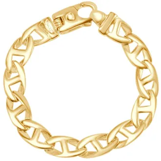 Pompeii3 Mens Marine Link 14k Gold (42gram) or Platinum (68gram) 10.5mm Bracelet 8.75