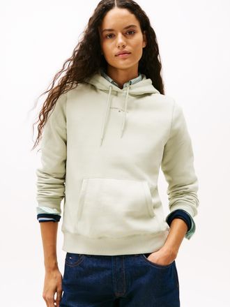 Tommy Jeans Kapuzensweatshirt TOMMY JEANS TJW REG LINEAR HOODIE EXT, Damen, Gr. XXL (44), gr&uuml;n (misty sage), Sweatware, Obermaterial: 80% Baumwolle, 20% Polyester