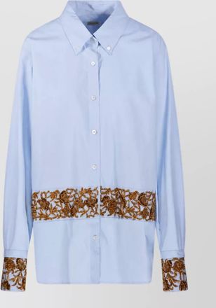 Dries Van Noten embroidered cotton shirt