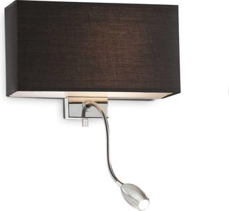 Netlighting Hotel 1 Light Indoor Wall Light Black E27