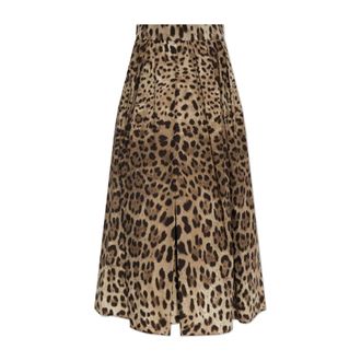 Dolce & Gabbana Dames, Rokken, Bruin, Maat: L Katoen