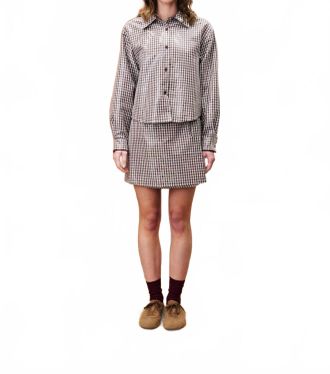 FRNCH Steinbeck Skirt In Chocolate