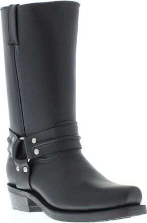 Grinders Renegade Hi Black Unisex Leather Boot Cowboy Western Bikers High Boots (UK 11/ EU 45 Men)