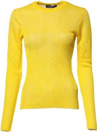 Dolce & Gabbana Mujer, Jerseys, Amarillo, Talla: 3XS