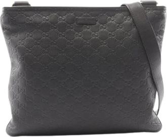 Gucci Vintage, unisex, Bruin, ONE Size, Leer, Pre-owned Vintage Shoulder Bag