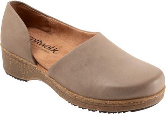 Softwalk Addie Half dOrsay Clog in Taupe Nubuck at Nordstrom, Size 8.5
