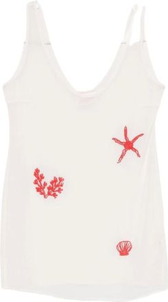 MC2 Saint Barth Tops, Dames, Wit, M, Polyester, Raya Mini Jurk