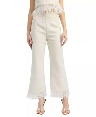 En Saison Arden Pant In Ivory Gold