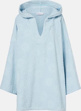Hunza G Hooded cotton terry poncho