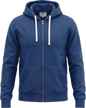 Bl'ker Felpa Zip-Through Cappuccio Priceton - - Sweatshirts & Hoodies - Uomo - Blu - L