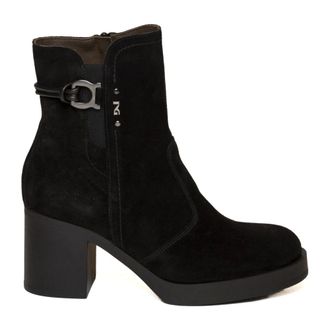 Nero Giardini Guanto Heeled Laarzen - Dames - Schoenen - Zwart - Maat: 38 EU Zijde