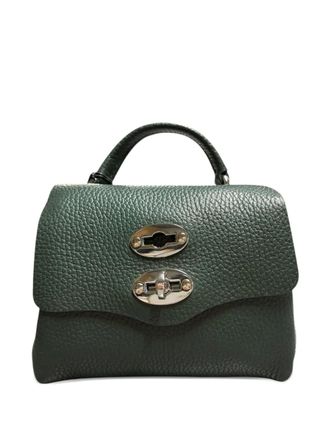 Zanellato Baby Postina mini-tas met handgreep en textuur - Groen