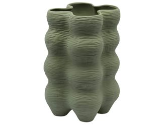 Schubiger M&ouml;bel Vase Bubbel Matt Gr&uuml;n H: 33 cm