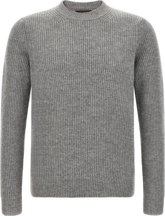 Zanone Truien - Heren - Ronde hals truien - Grijs - 3XL - Truien & Vesten