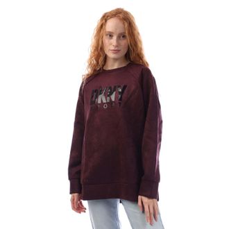 DKNY Dames/Dames Scuba Sueded Sweatshirt (Rood)