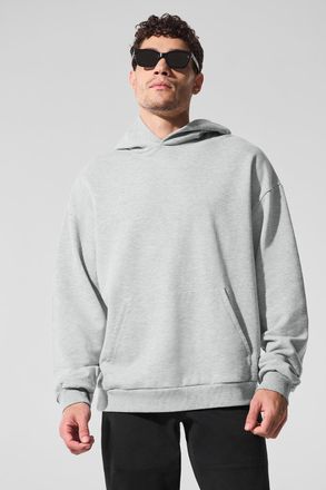 Alo | Chill Hoodie in Athletic Heather Grey, Size: Medium