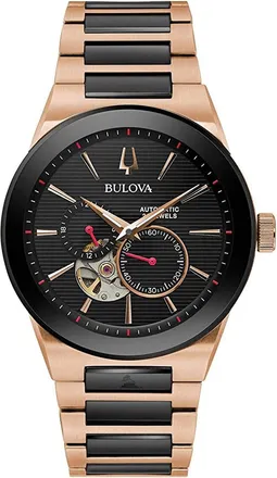 Bulova Mens Millennia Black Dial Watch