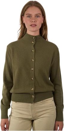 Jcsophie Fijngebreide Cardigan - Dames - Vesten - Groen - L - Wol - Truien & Vesten
