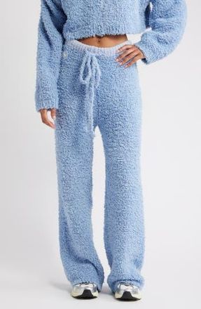 Boys Lie Bodhi Fuzzy Sweatpants in Blue at Nordstrom Rack, Size Small