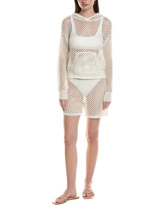 NVLT Nvlt 2Pc Crochet Hoodie & Short Set
