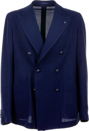 Tagliatore Mens Navy Nero Clothing Jackets - Dark Blue Cotton - Size EU 50 (Mens)