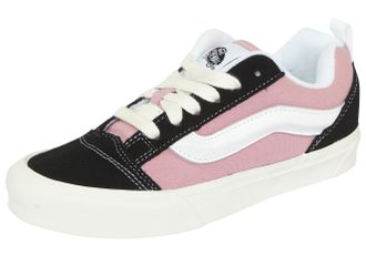 Vans Sneaker VANS Knu Skool, Damen, Gr. 36,5, schwarz, pink, Leder, Textil, Schuhe Sneaker, unisex