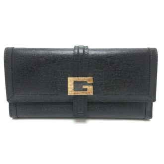 Gucci Black Leather Long Wallet (Bi-Fold) (Pre-Owned)