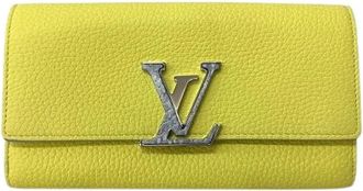 Louis Vuitton Pre-owned Wallets, female, Yellow, Size: ONE SIZE Pre-owned Leather Wallet