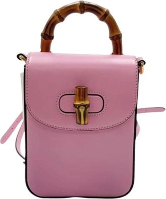 Gucci Pre-owned Vintage Mini Bag - Dames - Vintage Mini Tas - Roze - ONE Size - Leer - Vintage