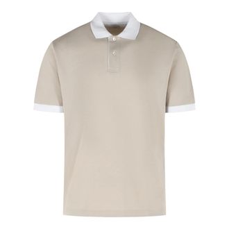 Eleventy Polo Shirts, male, Beige, Size: XL Cotton Polo Shirt