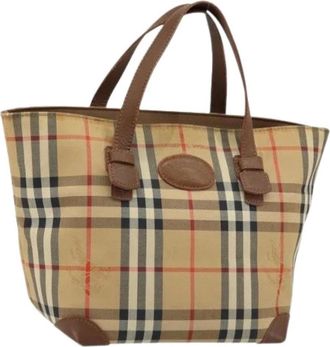Burberry Pre-owned Tote Bags, female, Beige, Size: ONE SIZE Pre-owned Tote Bag