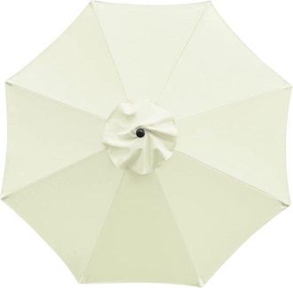 OEM Toldo De Repuesto Para Sombrilla Con 8 Varillas, Cubierta Resistente A Los Rayos Uv (solo La Parte Superior), Rayas Azules Y Blancas, 2 M