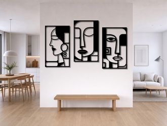 OEM Decoraci&oacute;n De Pared Grande abstracta + Pintura Abstracta Adicional 120 X 60 Cm + Pintura Adicional
